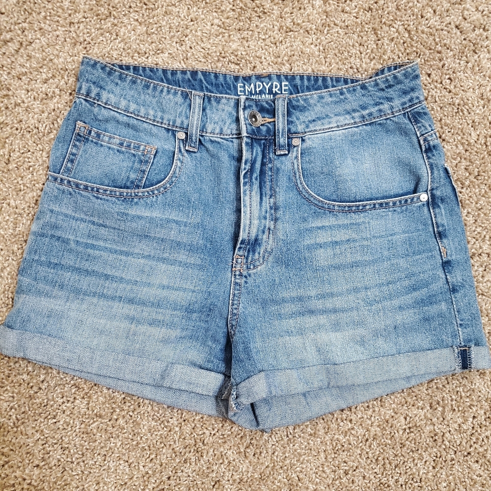 Empyre Melanie Light Wash‎ Denim Womens Shorts 3 Folded Summer Country